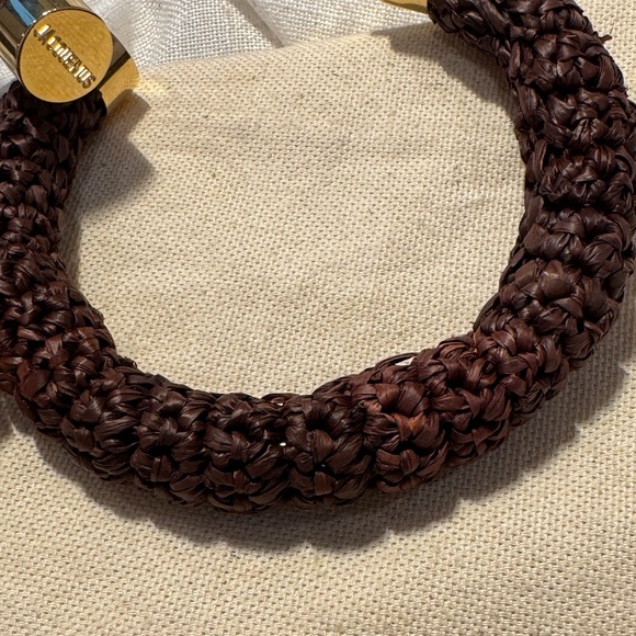 Jacquemus Les Créoles Raphia Hoop Earrings - Picture 4 of 5